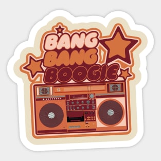 Bang Bang Boogie - Boombox - Ghettoblaster - Pop Art Design Sticker